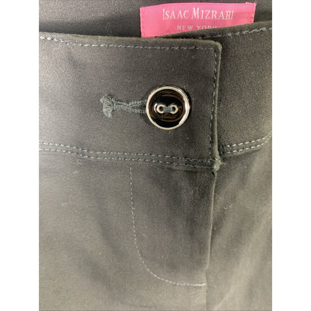 NWT ISAAC MIZRAHI New York Dress Shorts Black Tailored Flat Front Size 4 Womens - Picture 7 of 16
